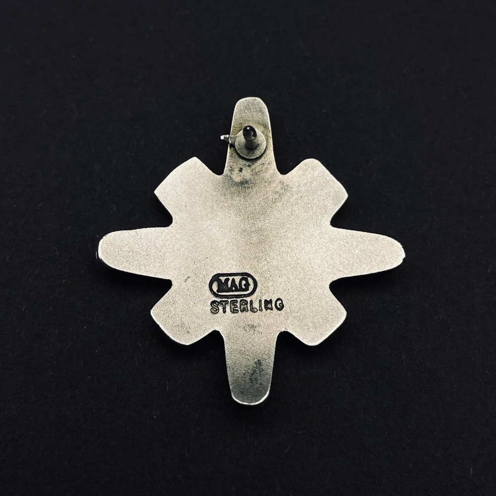 Metal Arts Group MAG Sterling Silver Sun Indigenous Pacific Northwest Pin - Picture 10 of 14